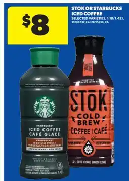 Real Canadian Superstore STOK OR STARBUCKS ICED COFFEE, 1.18/1.42 L offer