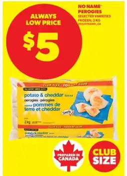 Real Canadian Superstore NO NAME PEROGIES, 2 KG offer