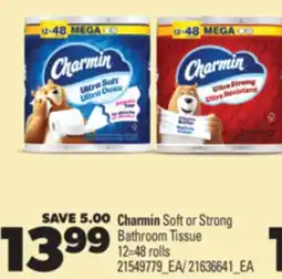 Real Canadian Superstore CHARMIN SOFT OR STRONG BATHROOM TISSUE, 12 = 48 rolls offer