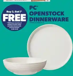 Real Canadian Superstore PC OPENSTOCK DINNERWARE offer