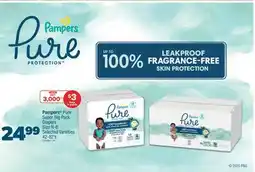 Real Canadian Superstore PAMPERS PURE SUPER BIG PACK DIAPERS, 42-82' S offer