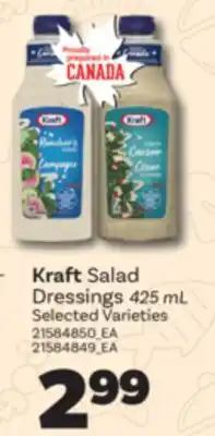 Real Canadian Superstore KRAFT SALAD DRESSINGS, 425 mL offer