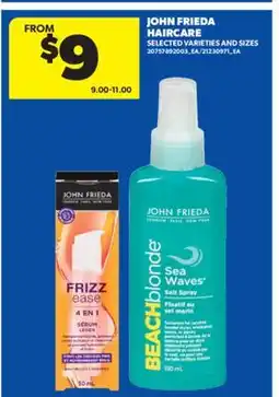 Real Canadian Superstore JOHN FRIEDA HAIRCARE offer