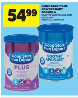 Real Canadian Superstore GOOD START PLUS POWDER BABY FORMULA, 942-1020 G offer