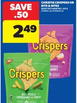 Real Canadian Superstore CHRISTIE CRISPERS OR BITS & BITES, 145 G offer