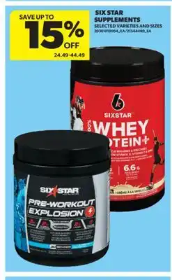 Real Canadian Superstore SIX STAR SUPPLEMENTS offer