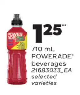 Real Canadian Superstore POWERADE BEVERAGES, 710 ML offer