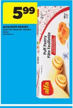 Real Canadian Superstore ALFA PUFF PASTRY, 850 G offer
