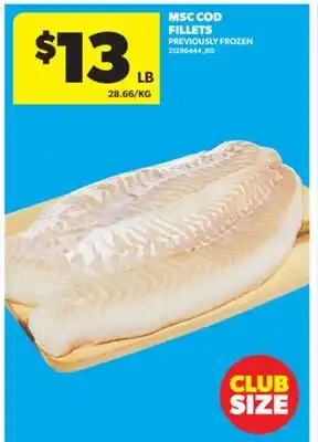 Real Canadian Superstore MSC COD FILLETS offer