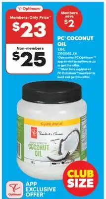 Real Canadian Superstore PC COCONUT OIL offer