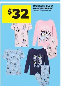 Real Canadian Superstore TODDLERS' BLUEY 3-PIECE SLEEP SET offer