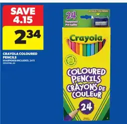 Real Canadian Superstore CRAYOLA COLOURED PENCILS, 24' S offer