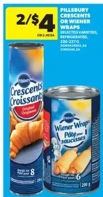 Real Canadian Superstore PILLSBURY CRESCENTS OR WIENER WRAPS, 200-227 G offer