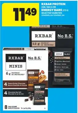 Real Canadian Superstore RXBAR PROTEIN, 208/260 G OR ENERGY BARS, 275 G offer