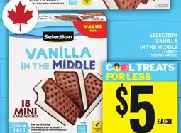 Food Basics SELECTION VANILLA IN THE MIDDLE offer