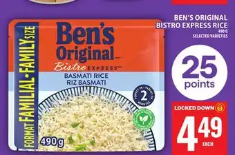 Food Basics BEN'S ORIGINAL BISTRO EXPRESS RICE offer