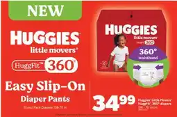 Real Canadian Superstore HUGGIES LITTLE MOVERS HUGGFIT 360º DIAPERS, 136-70 COUNT offer
