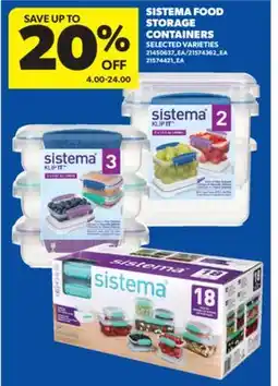 Real Canadian Superstore SISTEMA FOOD STORAGE CONTAINERS offer