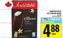 Food Basics IRRESISTIBLE ICE CREAM BARS offer
