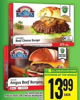 Food Basics AL SAFA HALAL ANGUS BEEF OR CHEESE BURGERS offer