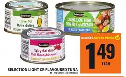 Food Basics SELECTION LIGHT OR FLAVOURED TUNA offer
