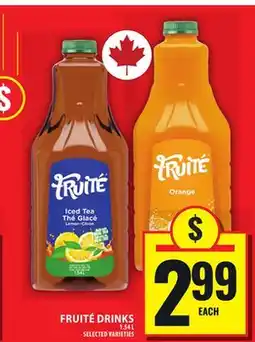 Food Basics FRUITÉ DRINKS offer