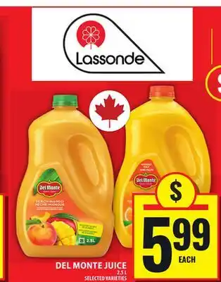 Food Basics DEL MONTE JUICE offer