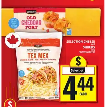Food Basics SELECTION CHEESE OR SHREDS offer