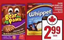 Food Basics DARE BEAR PAWS OR WHIPPET COOKIES offer