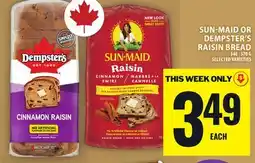 Food Basics SUN-MAID OR DEMPSTER'S RAISIN BREAD offer