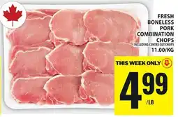 Food Basics FRESH BONELESS PORK COMBINATION CHOPS offer