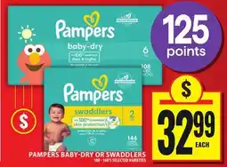 Food Basics PAMPERS BABY-DRY OR SWADDLERS offer