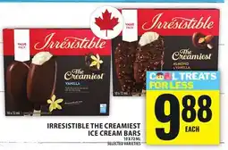 Food Basics IRRESISTIBLE THE CREAMIEST ICE CREAM BARS offer
