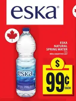 Food Basics ESKA NATURAL SPRING WATER offer