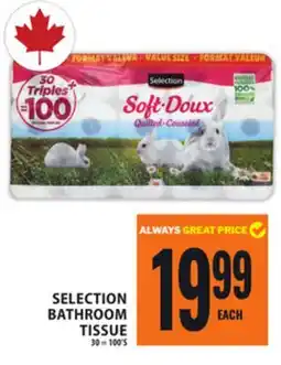Food Basics SELECTION BATHROOM TISSUE offer