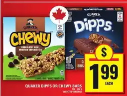 Food Basics QUAKER DIPPS OR CHEWY BARS offer