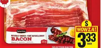 Food Basics SELECTION BACON offer