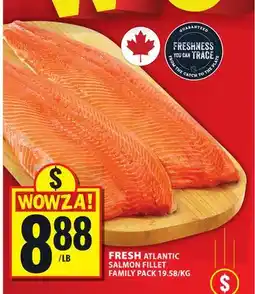 Food Basics FRESH ATLANTIC SALMON FILLET FAMILY PACK offer