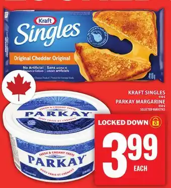 Food Basics KRAFT SINGLES OR PARKAY MARGARINE offer