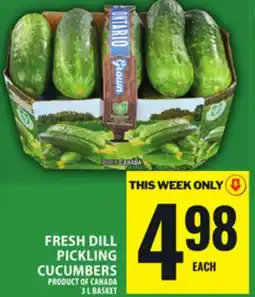 Food Basics FRESH DILL PICKLING CUCUMBERS offer