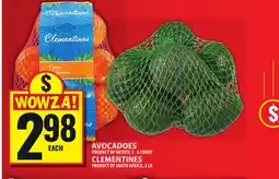 Food Basics AVOCADOES OR CLEMENTINES offer