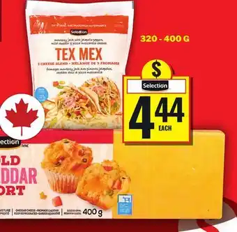 Food Basics SELECTION TEX MEX OR OLD CHEDDAR FORT offer