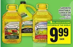 Food Basics SAPORITO VEGETABLE, CANOLA OR CORN OIL offer