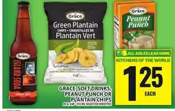 Food Basics GRACE SOFT DRINKS, PEANUT PUNCH OR PLANTAIN CHIPS offer