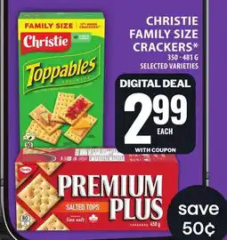 Food Basics CHRISTIE FAMILY SIZE CRACKERS offer