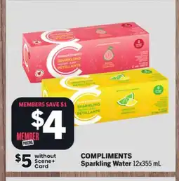 Foodland COMPLIMENTS Sparkling Water offer