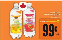 Food Basics SELECTION SPARKLING WATER offer