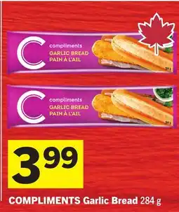 Foodland COMPLIMENTS Garlic Bread offer