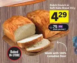 Foodland Dutch Crunch or Soft Italia Bread offer