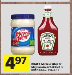 Foodland KRAFT Miracle Whip or Mayonnaise offer